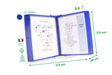 Easy Load Skrivbordsdokumentvisningssystem, A4, 10 PP-fickor