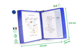 Easy Load Skrivbordsdokumentvisningssystem, A4, 10 PP-fickor