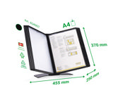 Easy Load Black Edition Skrivbordsdokumentvisningssystem, A4, 10 PP-fickor