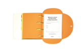 Smartfolder Perforerad Mapp, med Flik, Enkel Personalregister, A4