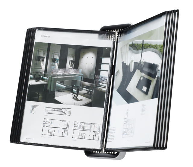 Tarifold Veo väggdokumentdisplaysystem, A4, 10 PP-fickor