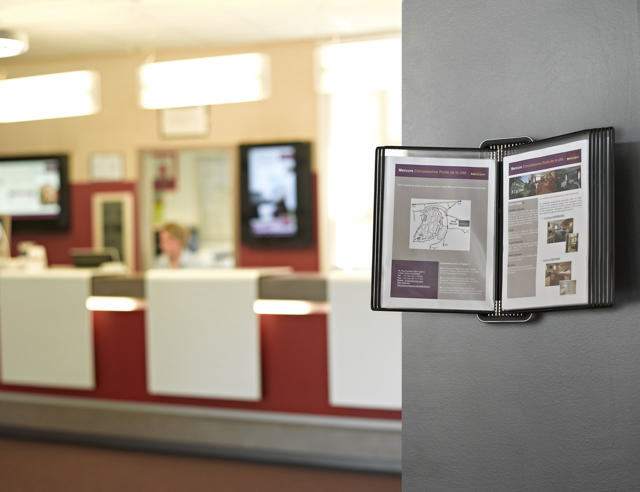 Tarifold Veo väggdokumentdisplaysystem, A4, 10 PP-fickor