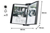 Tarifold Veo väggdokumentdisplaysystem, A4, 10 PP-fickor