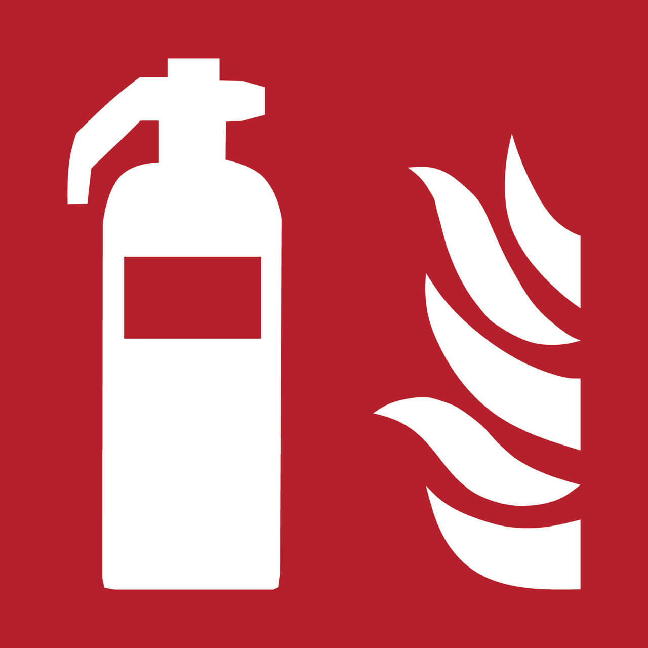 Säkerhetsskylt Brandsläckare, 300 x 300 mm