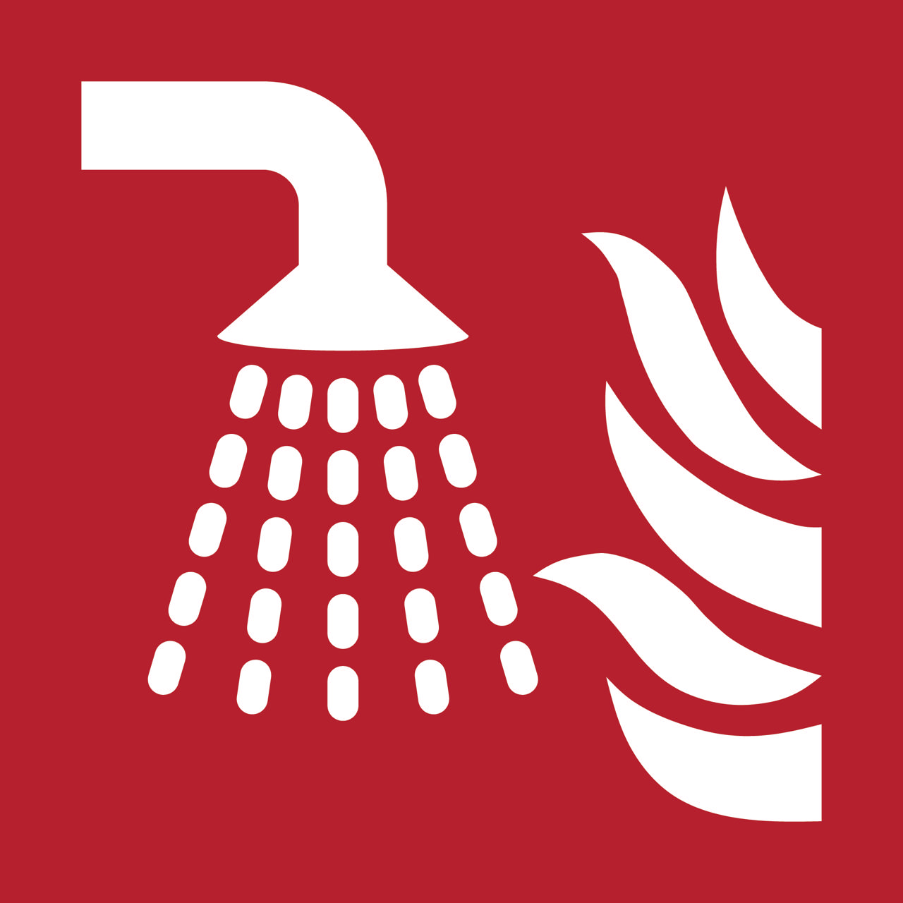 Säkerhetsskylt Vattendimma Applicator, 150 x 150 mm