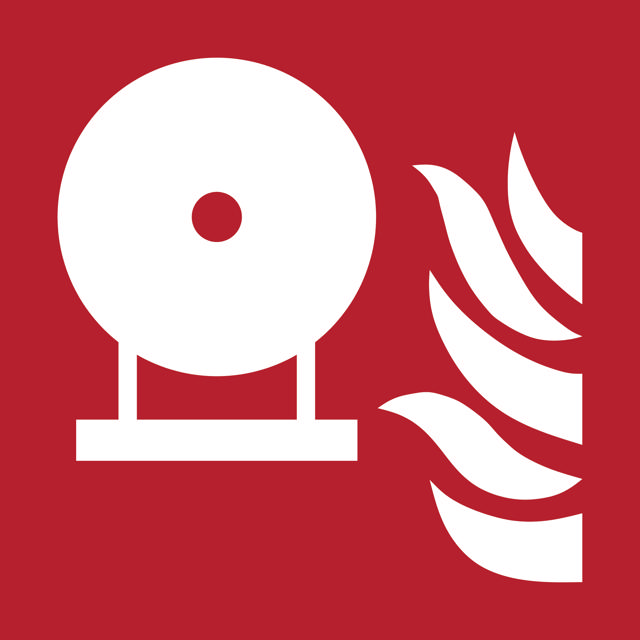 Säkerhetsskylt Fast Brandsläckningsflaska, 300 x 300 mm