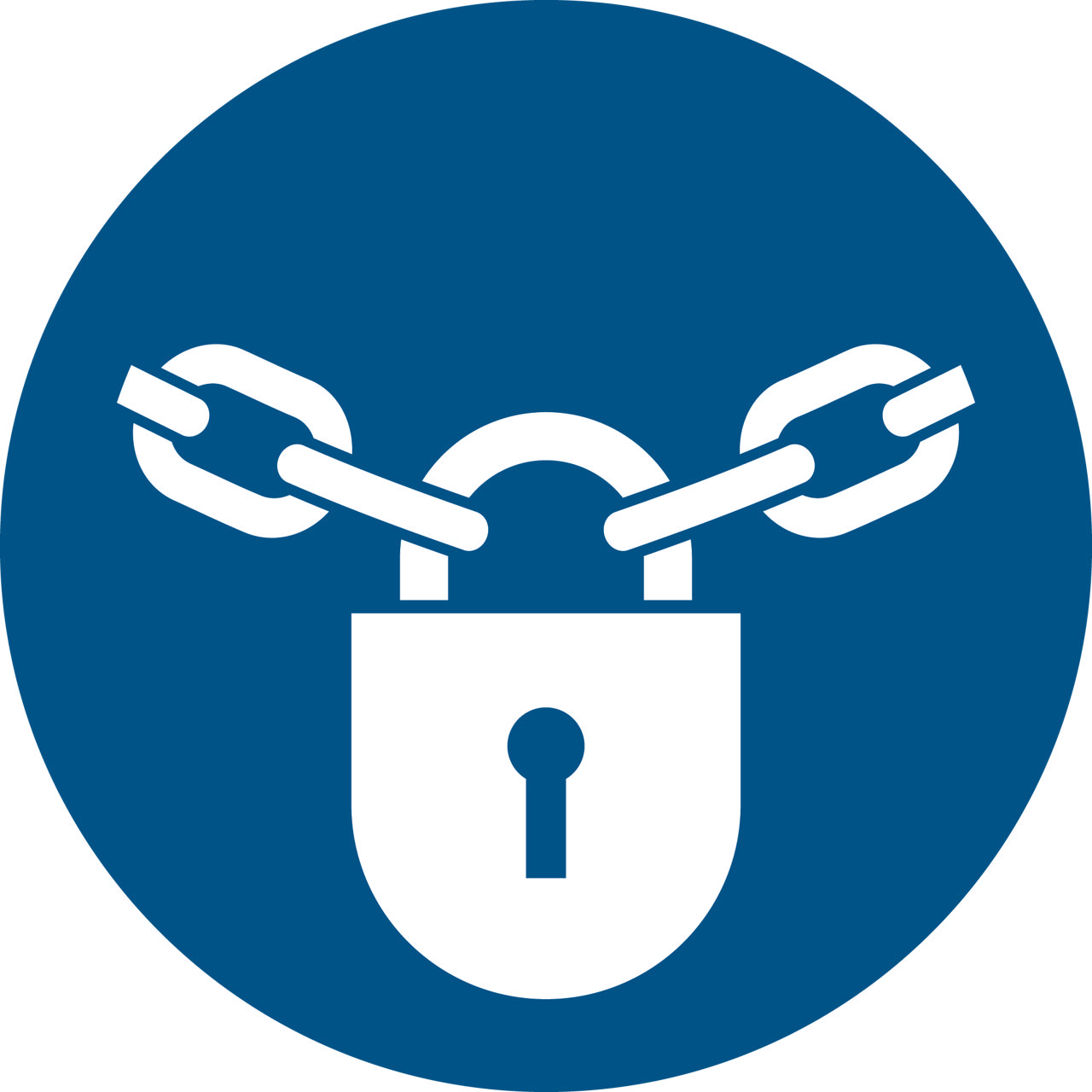 Säkerhetsskylt Håll Låst, 100 mm