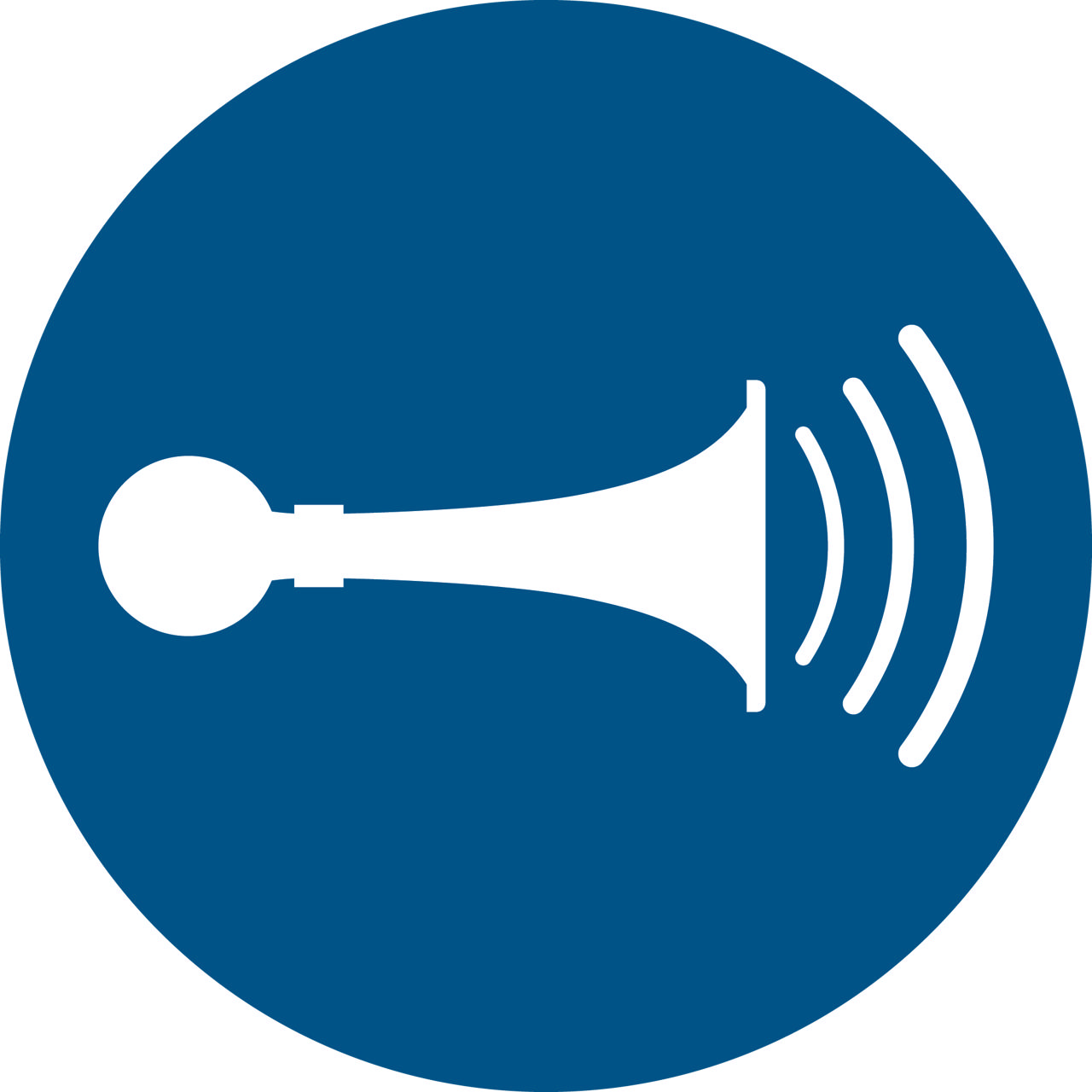 Säkerhetsskylt Ljudsignal, 200 mm