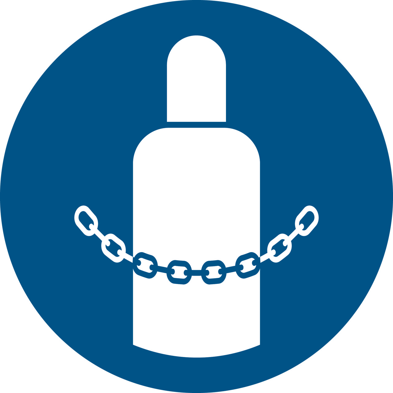 Säkerhetsskylt Säkra Gasflaskor, 200 mm