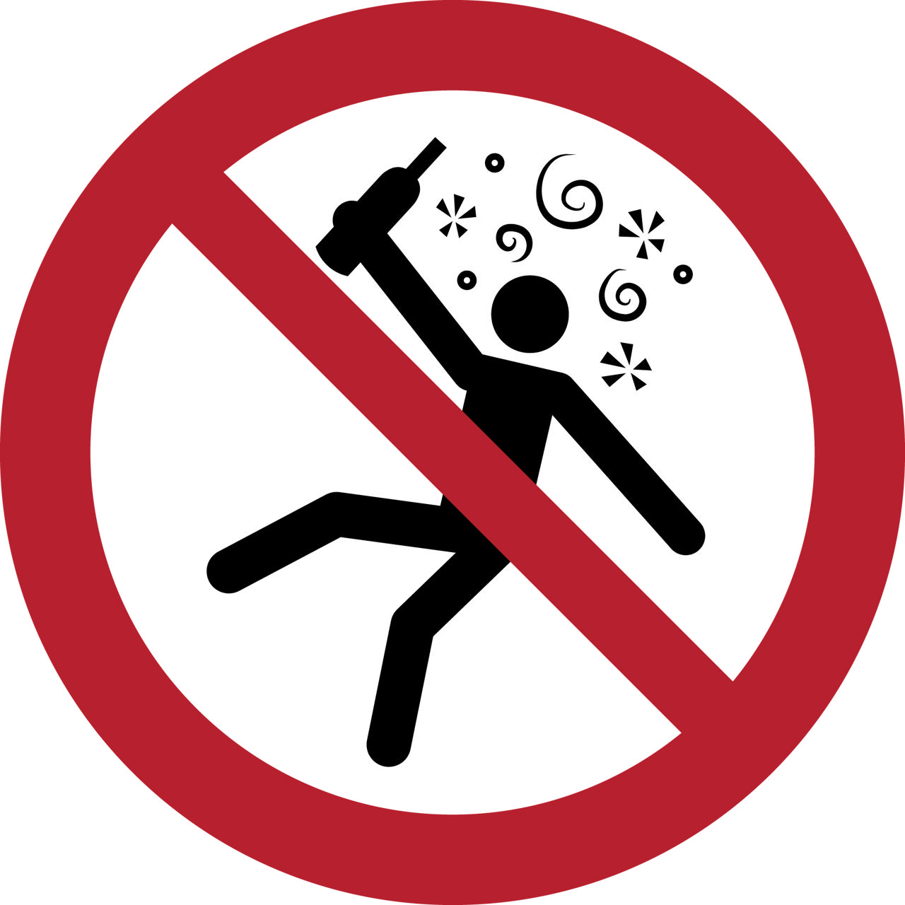 Säkerhetsskylt Ej för personer i berusat tillstånd, 100 mm