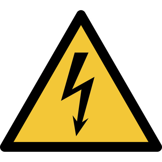 Säkerhetsskylt Varning Elektricitet, 300X664 mm