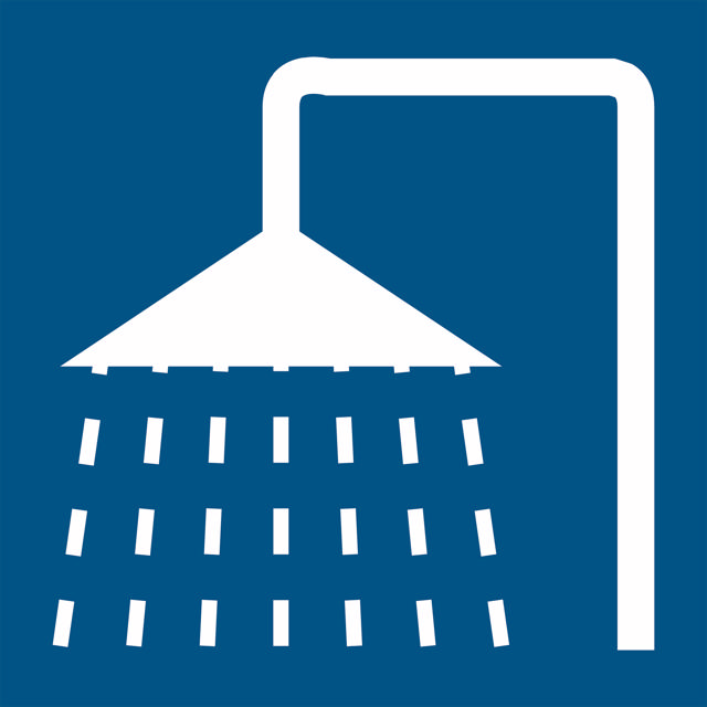 Duschskylt, 200 x 200 mm