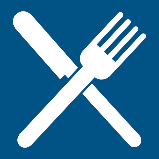 Restaurangskylt, 150 x 150 mm