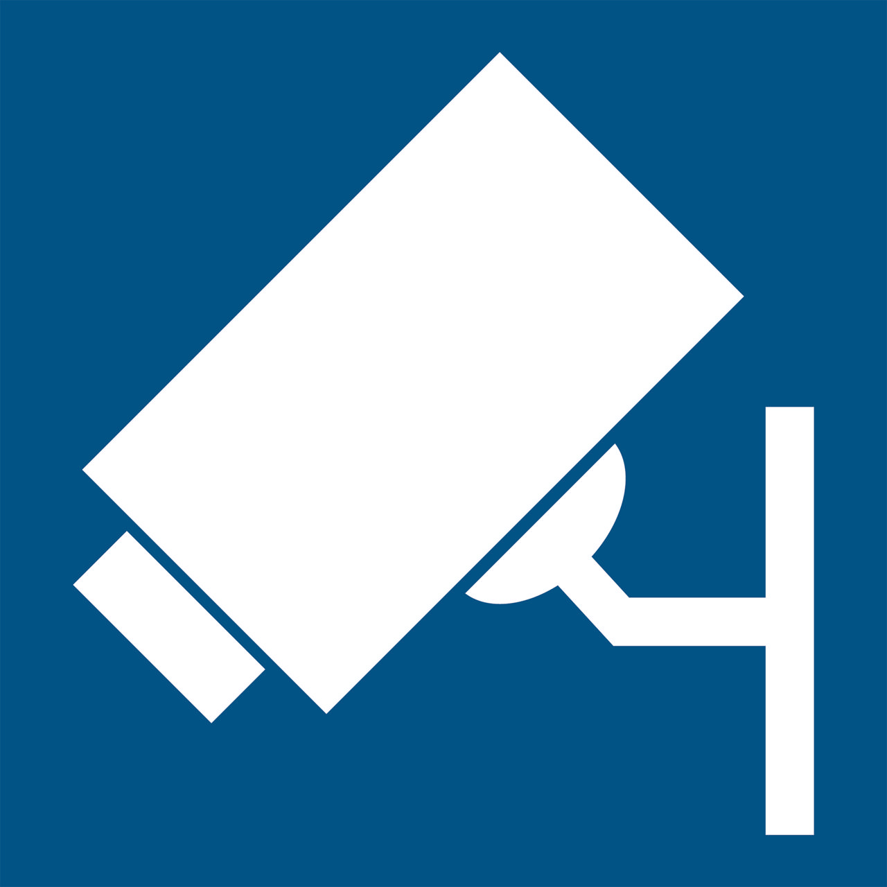 Övervakningskamera Skylt, 200 x 200 mm