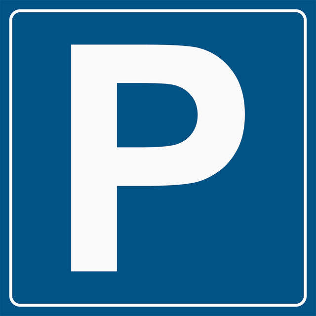 Parkeringsskylt, 200 x 200 mm