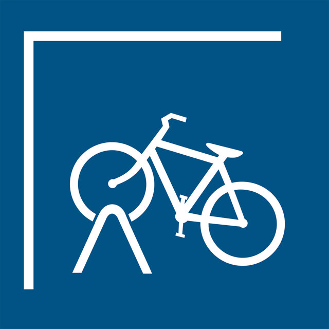 Cykelställsskylt, 150 x 150 mm