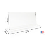 Anpassningsbar akryl bordsplaceringskort, rektangulär