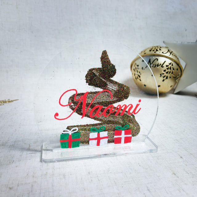 Anpassningsbar akryl bordsplaceringskort, rund