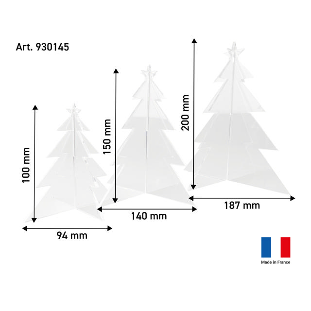 Acrylic Xmas Tree Set