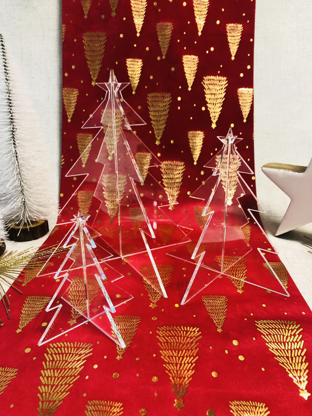 Acrylic Xmas Tree Set