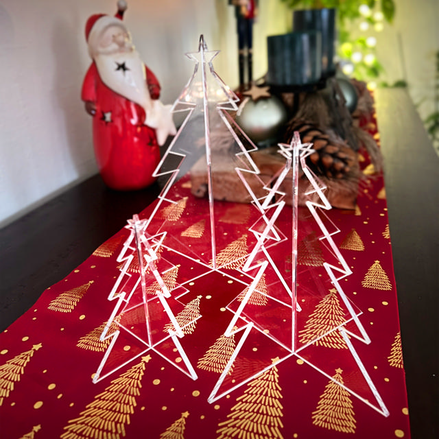 Acrylic Xmas Tree Set
