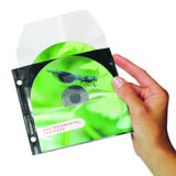 Icke-adhesiva CD-fickor med skyddande inlägg