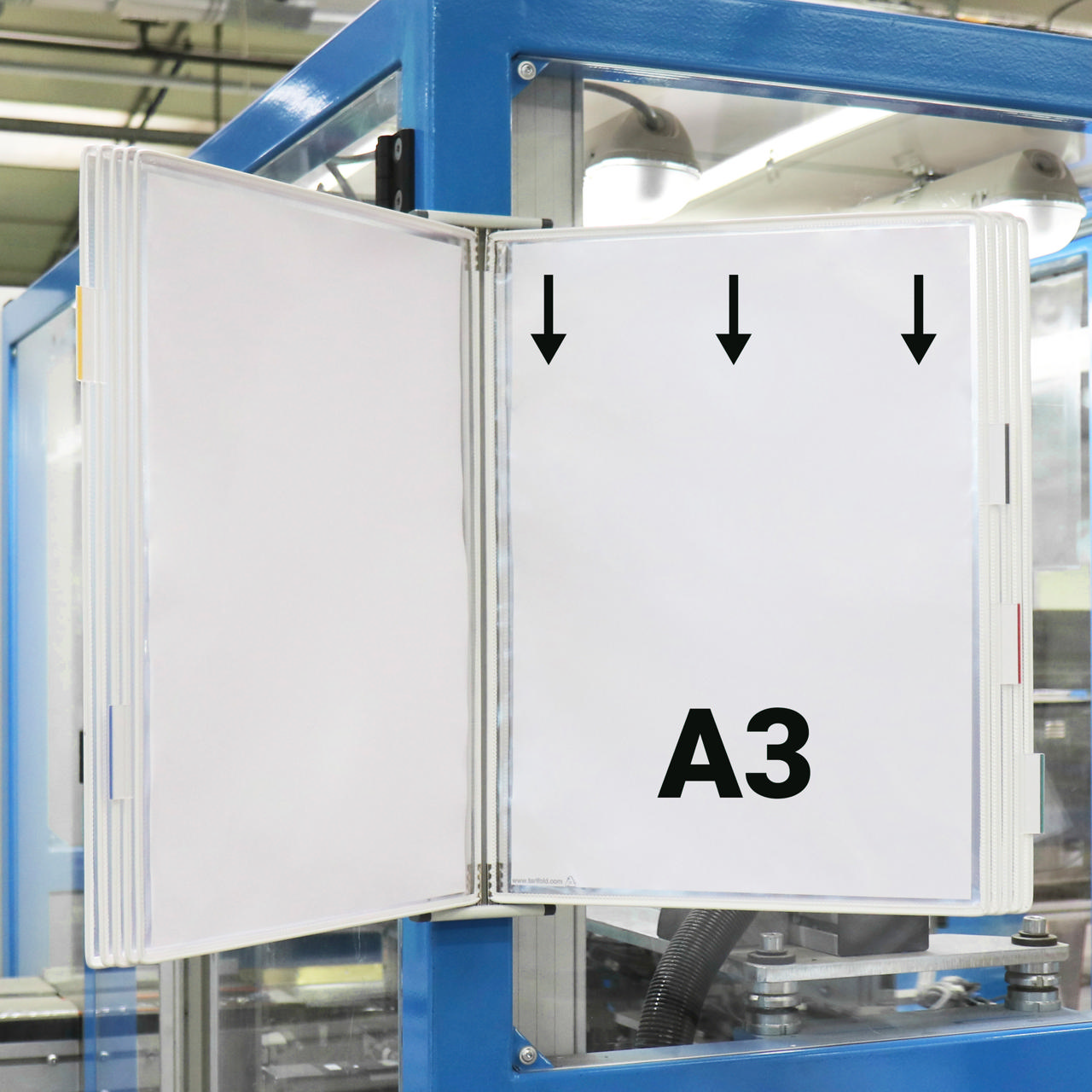 Tarifold metallväggdokumentdisplaysystem, A3, 10 fickor