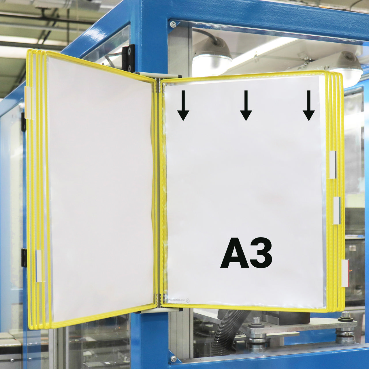 Tarifold metallväggdokumentdisplaysystem, A3, 10 fickor