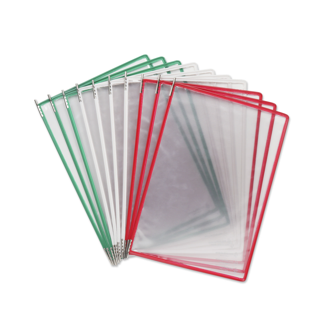 Tarifold metallväggdokumentdisplaysystem, A4, 10 fickor, Italienska färger