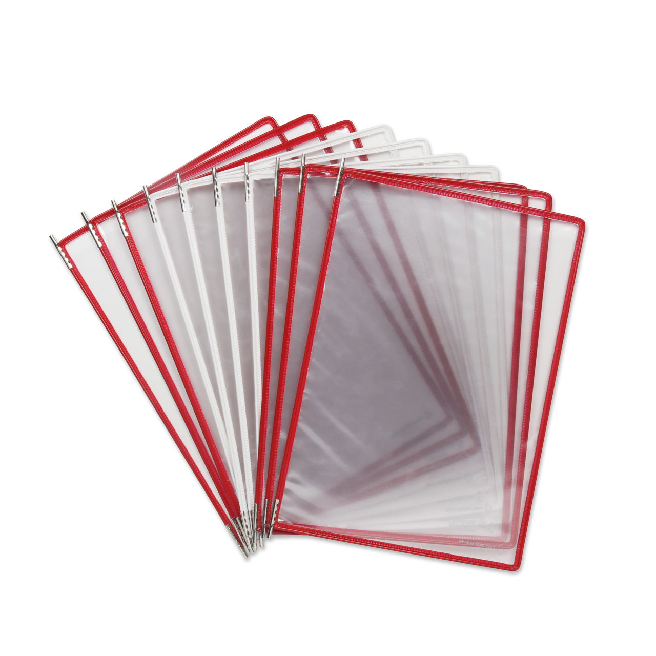 Tarifold metallväggdokumentdisplaysystem, A4, 10 fickor, Danmark färger