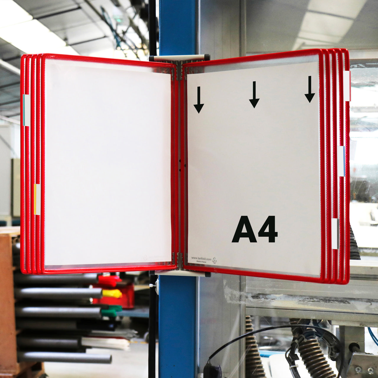 Tarifold Magnetiskt Väggdokumentvisningssystem, A4, 10 Fickor