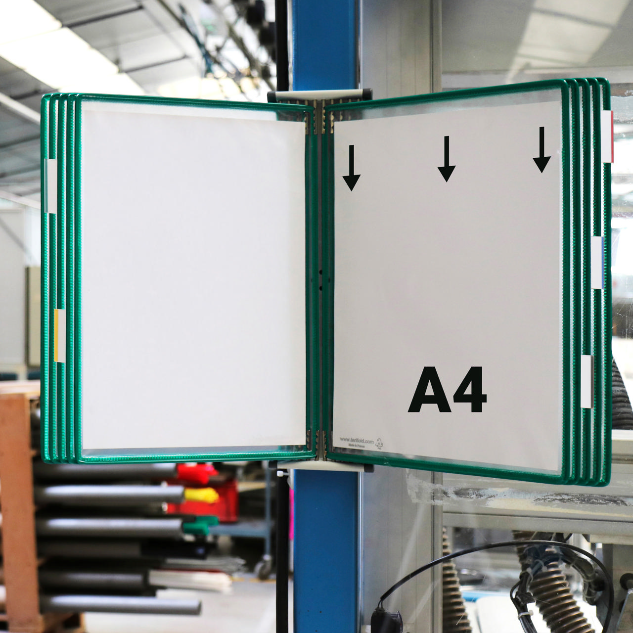 Tarifold Magnetiskt Väggdokumentvisningssystem, A4, 10 Fickor